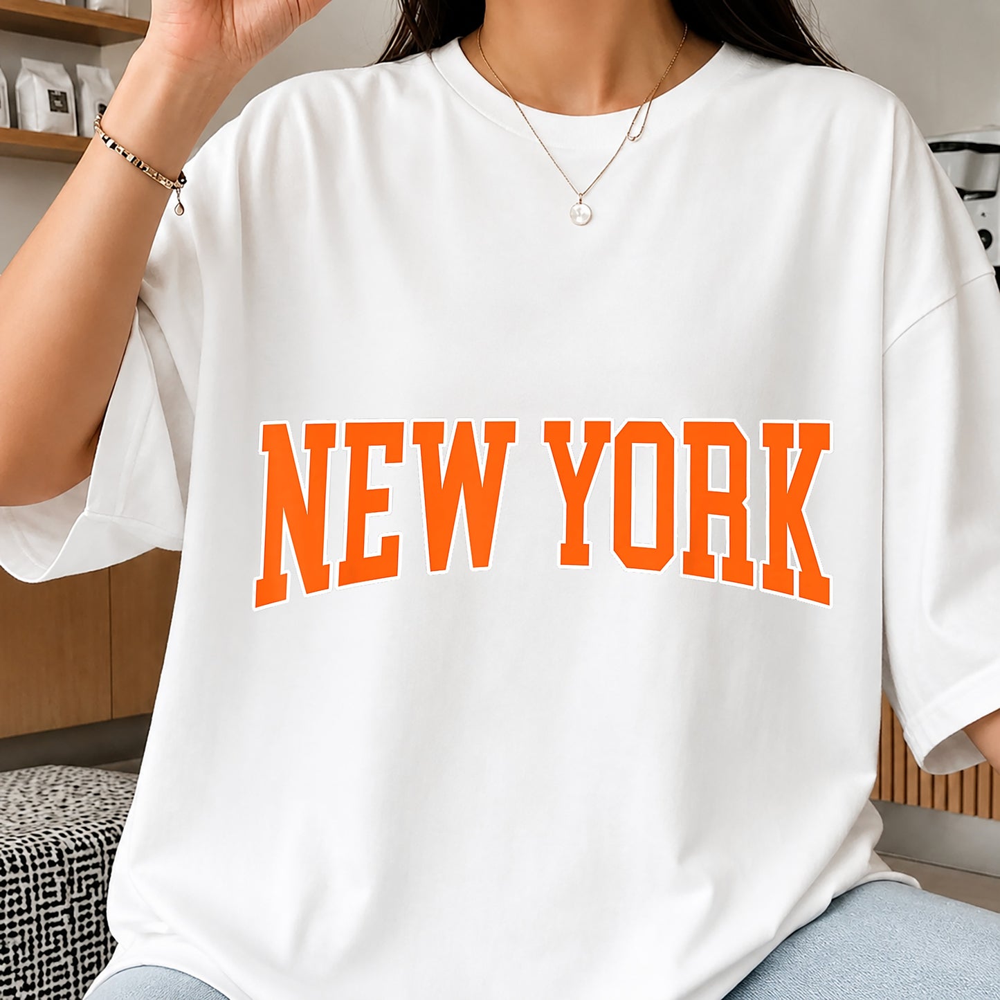 New York Varsity Arched PNG, Retro College Font, City PNG