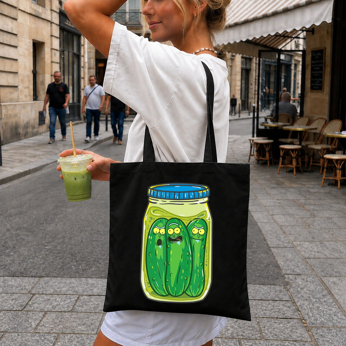 Pickle Rick Jar Funny Cartoon Character Clipart PNG