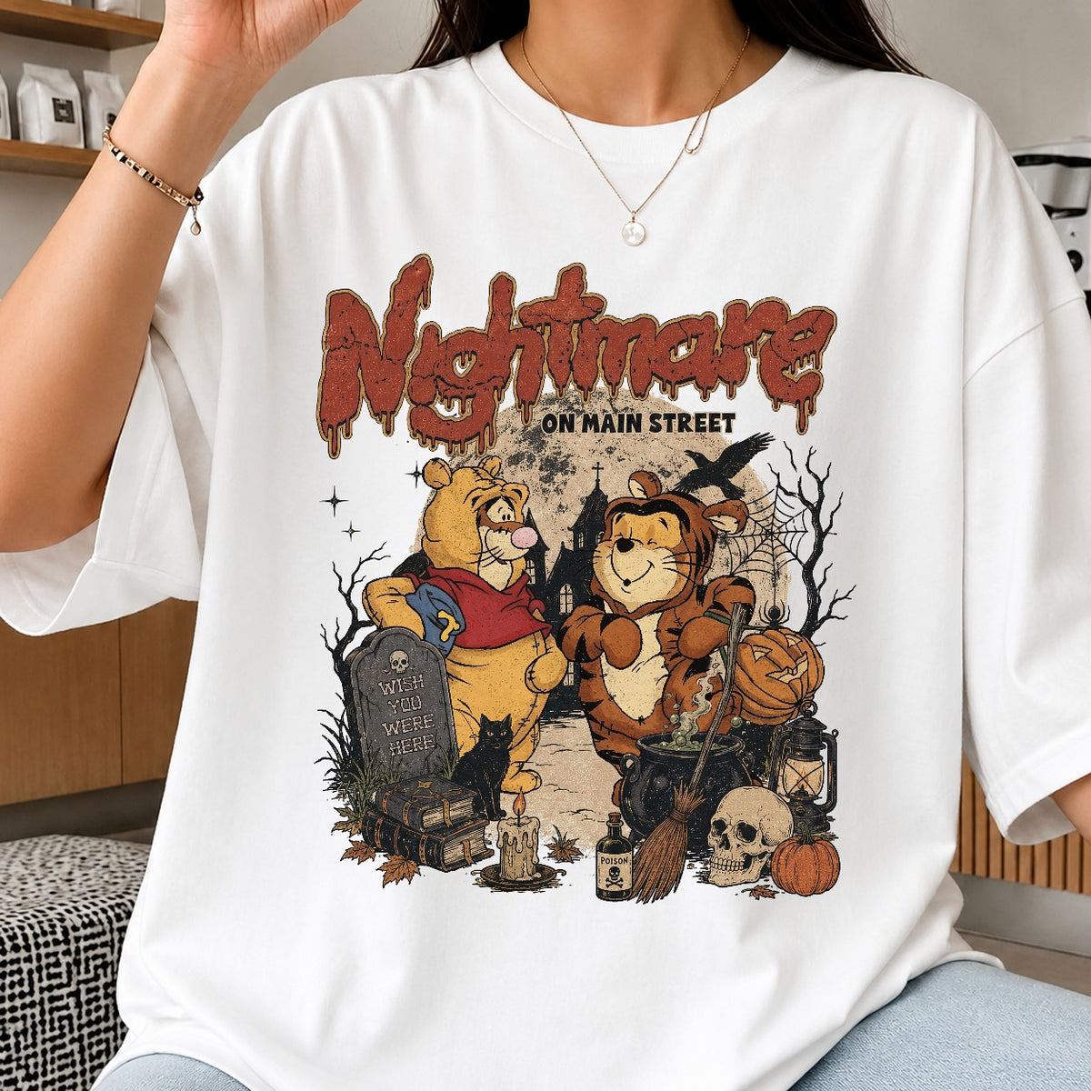 Pooh & Tigger Nightmare Halloween PNG | SvgBundleHub