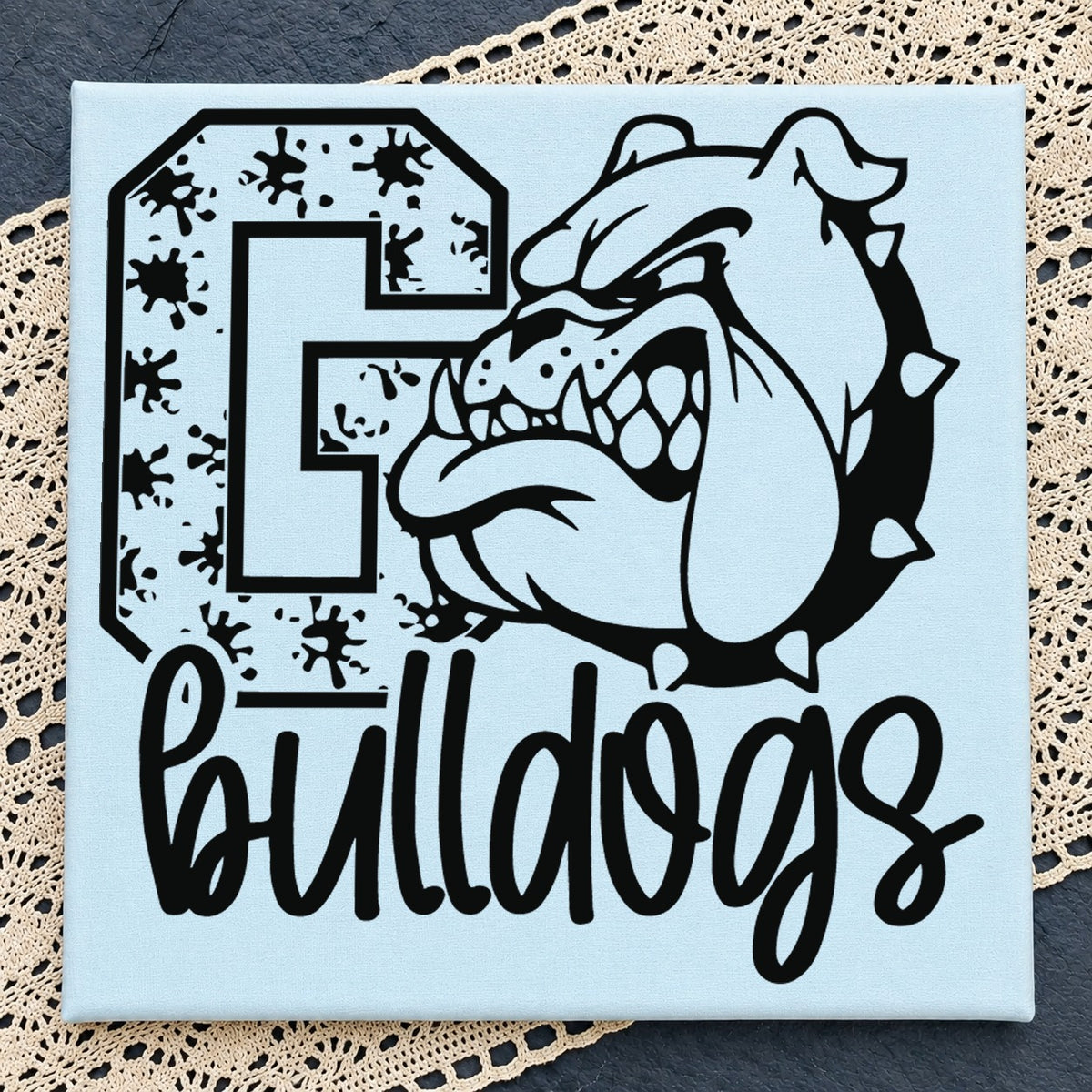 Go Bulldogs SVG, School Mascot Cricut Cut File Design