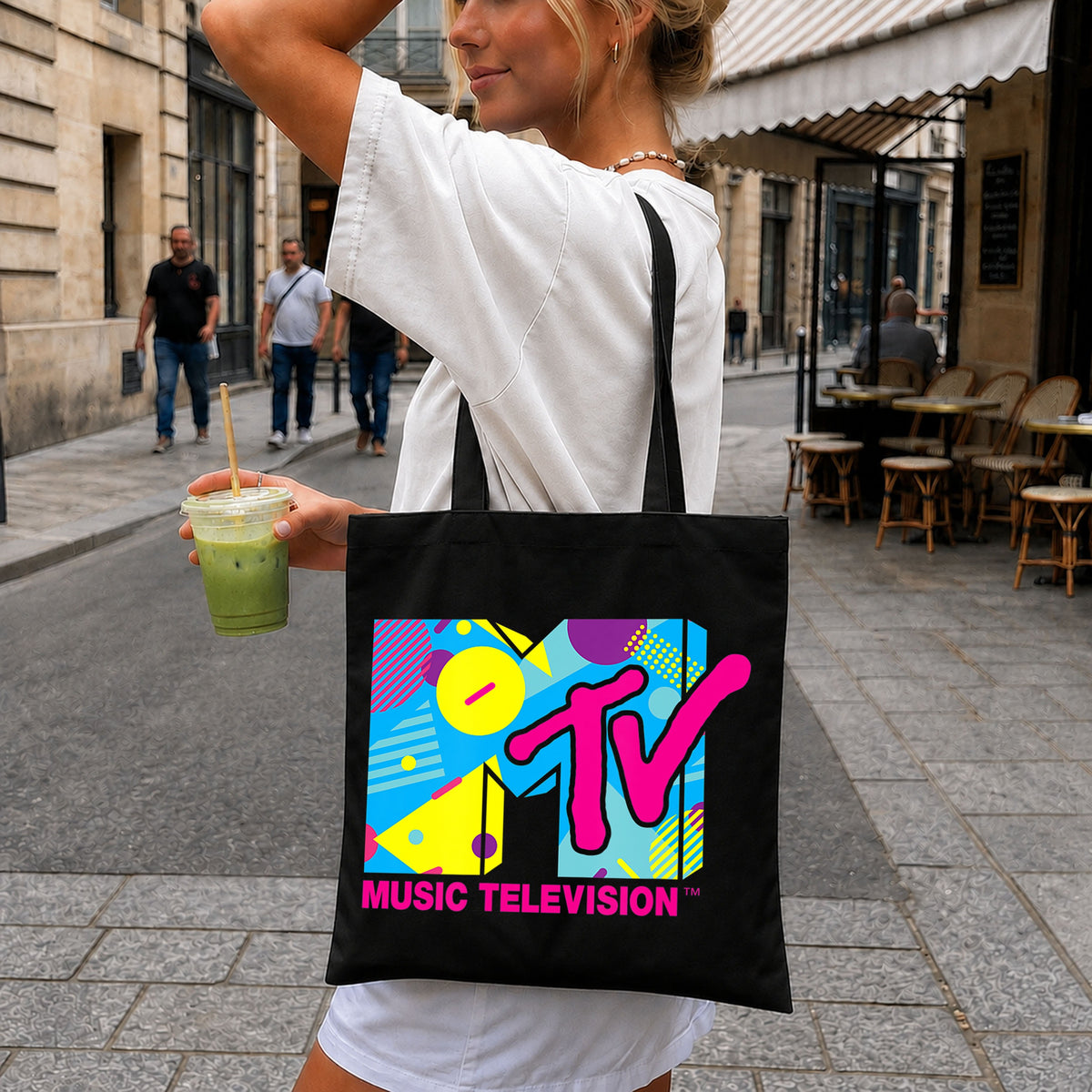 MTV Music Television 80s Retro Colorful Logo Clipart PNG