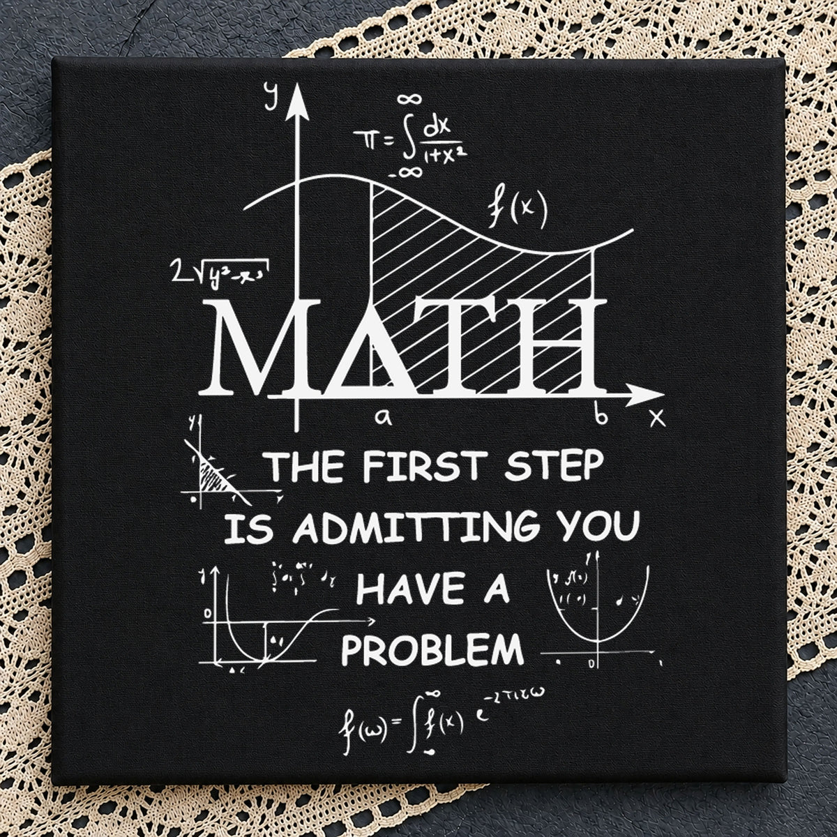 Math The First Step Is Admitting You Have A Problem SVG