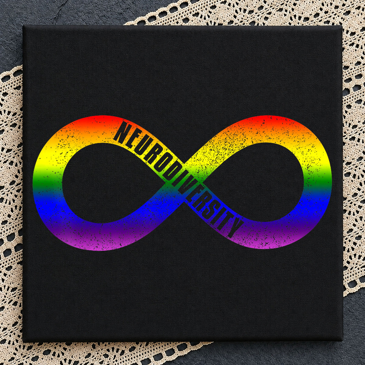 Neurodiversity Rainbow Infinity Symbol Pride Clipart PNG