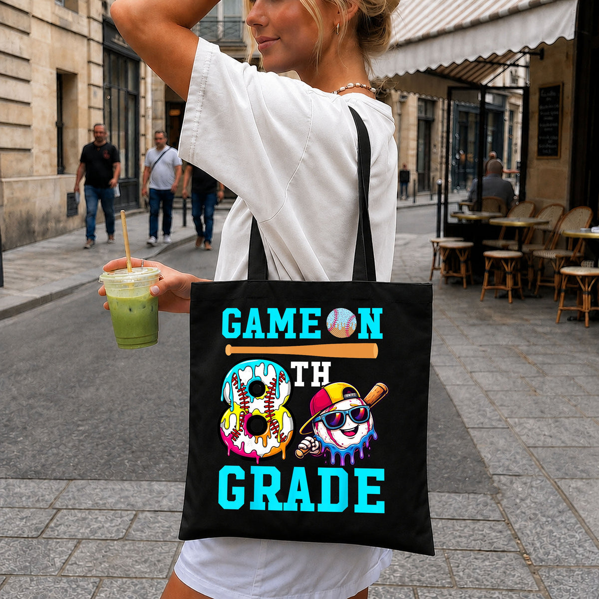 Game On 8th Grade PNG, Baseball Donut Back To School PNG, Cool Baseball PNG