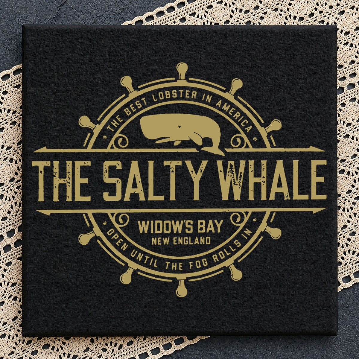 The Salty Whale SVG, Nautical Lobster New England Clipart
