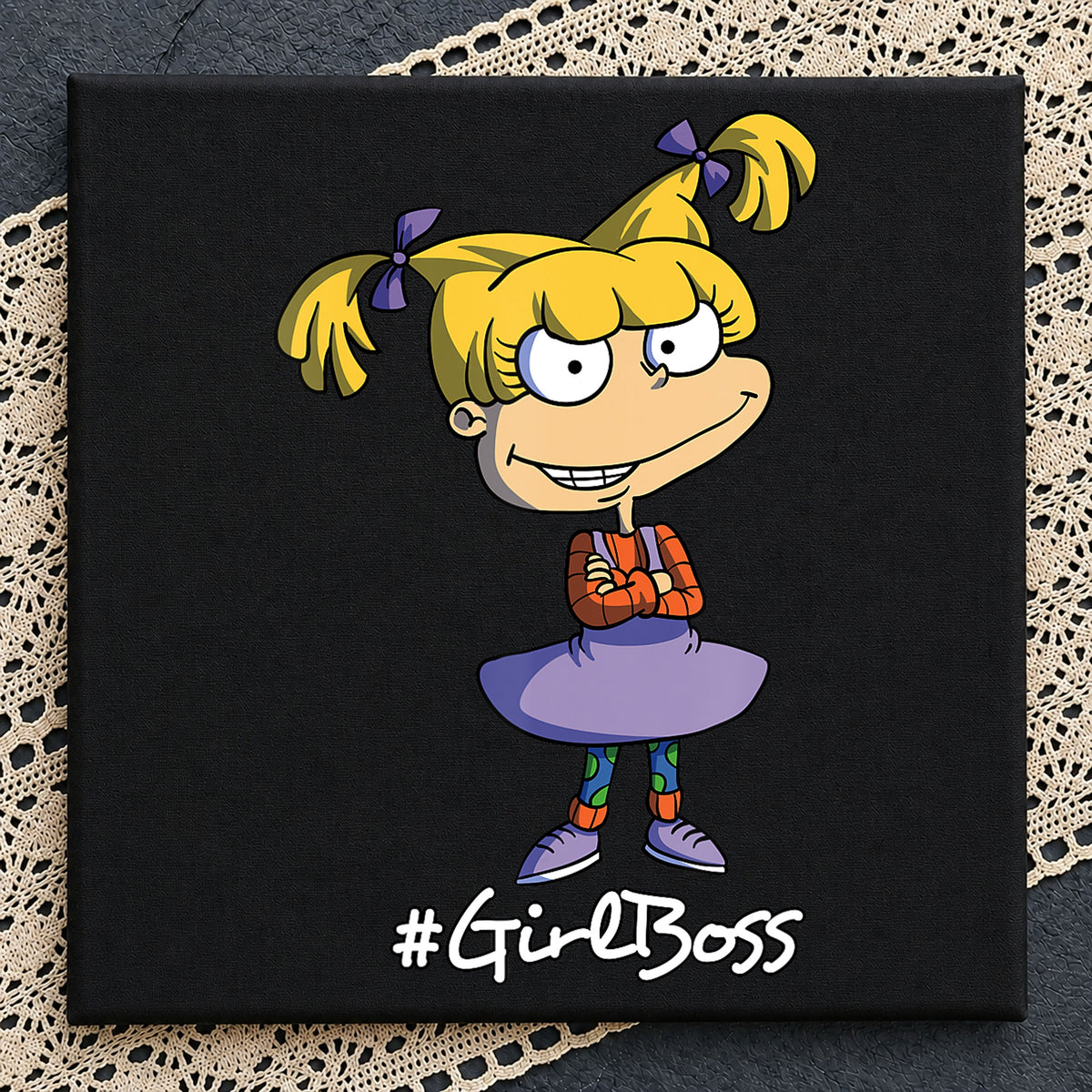 Angelica Pickles Girl Boss Rugrats Cartoon Character PNG