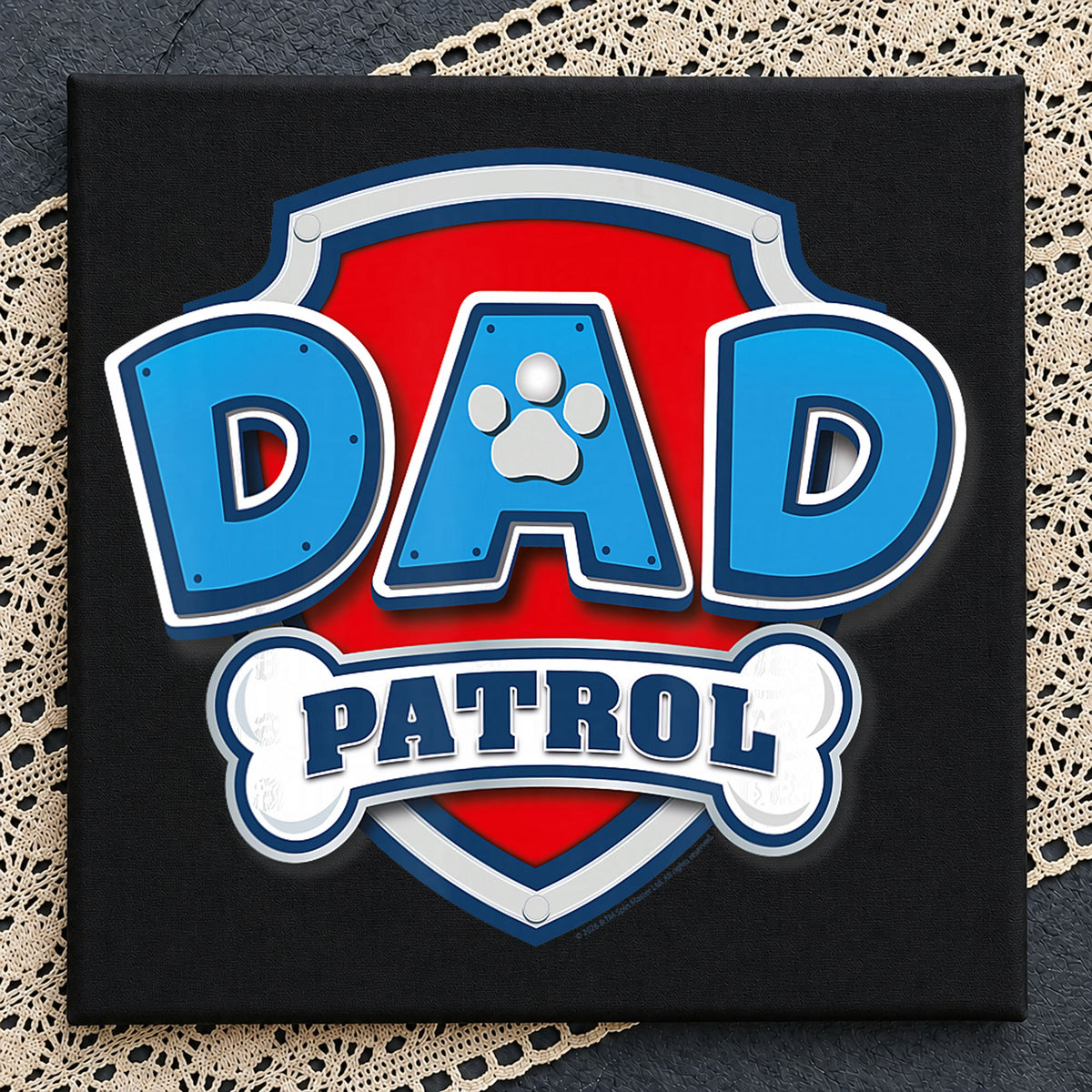 Dad Patrol Paw Patrol Shield Logo Father's Day PNG