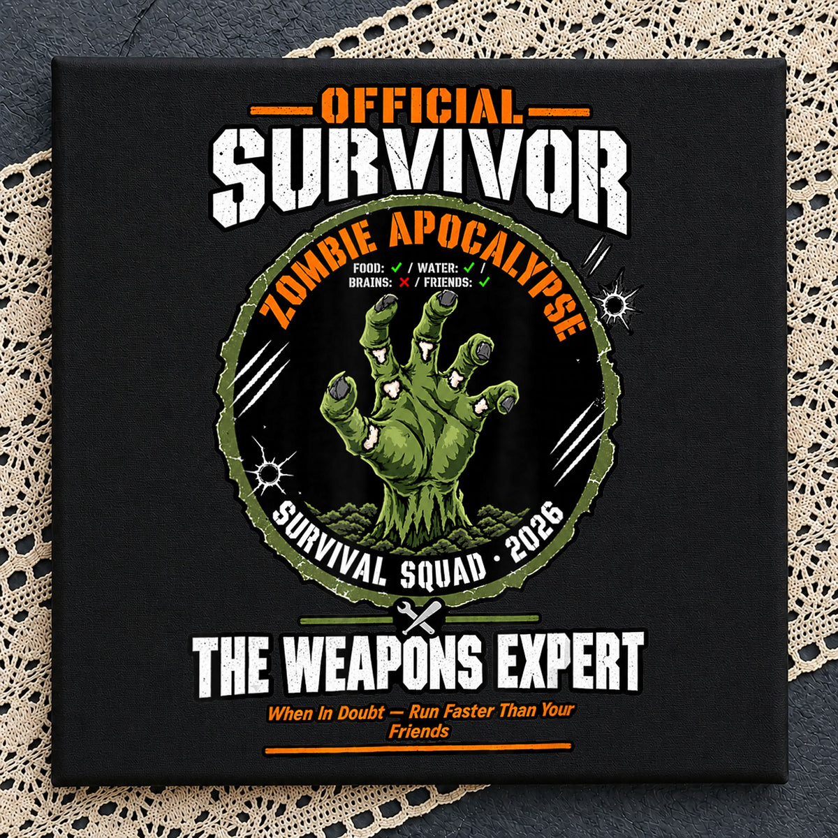 Zombie Apocalypse Survivor Weapons Expert Clipart PNG