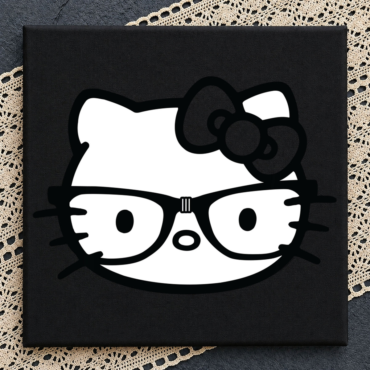 Hello Kitty Nerd Glasses Geek Sanrio Clipart PNG