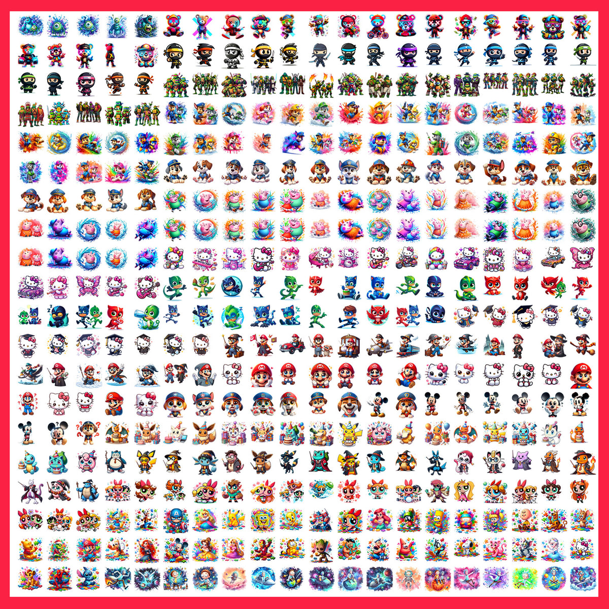 Cartoon 2025 Mega Bundle PNG | SvgBundleHub