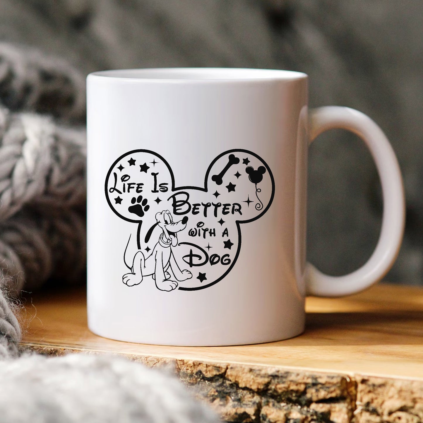 Disney Pluto Life Is Better With A Dog SVG, Mickey SVG PNG