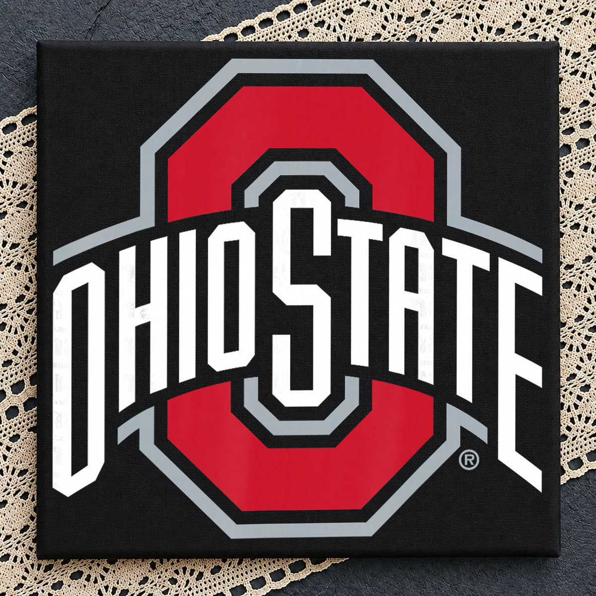 Ohio State Buckeyes Block O Logo Varsity Team PNG