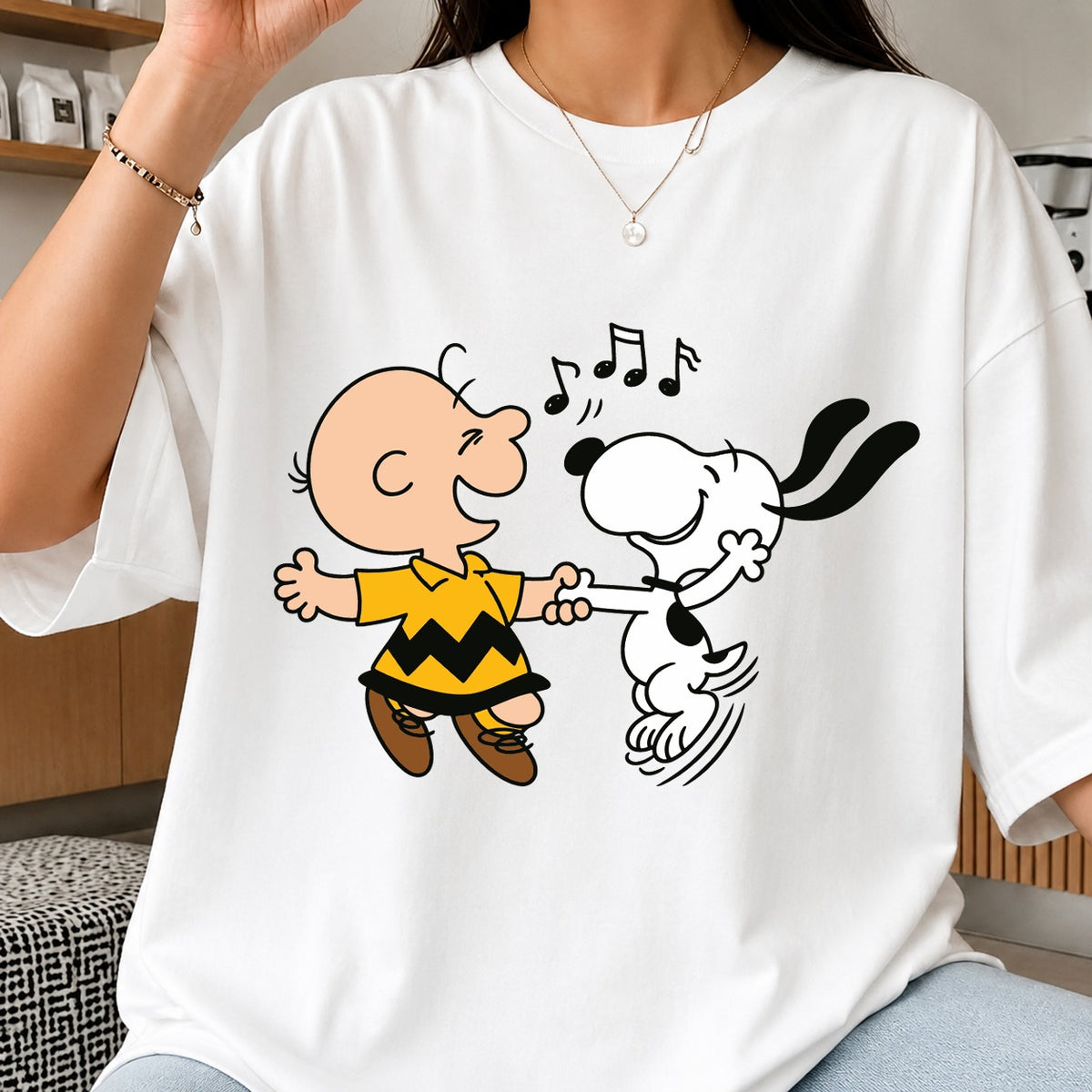 Charlie Brown Snoopy Dancing SVG, Peanuts Music Clipart