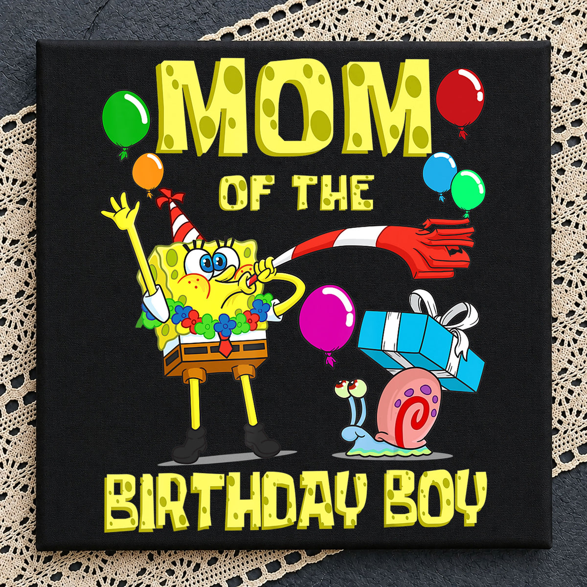 Spongebob Mom Of The Birthday Boy Gary PNG