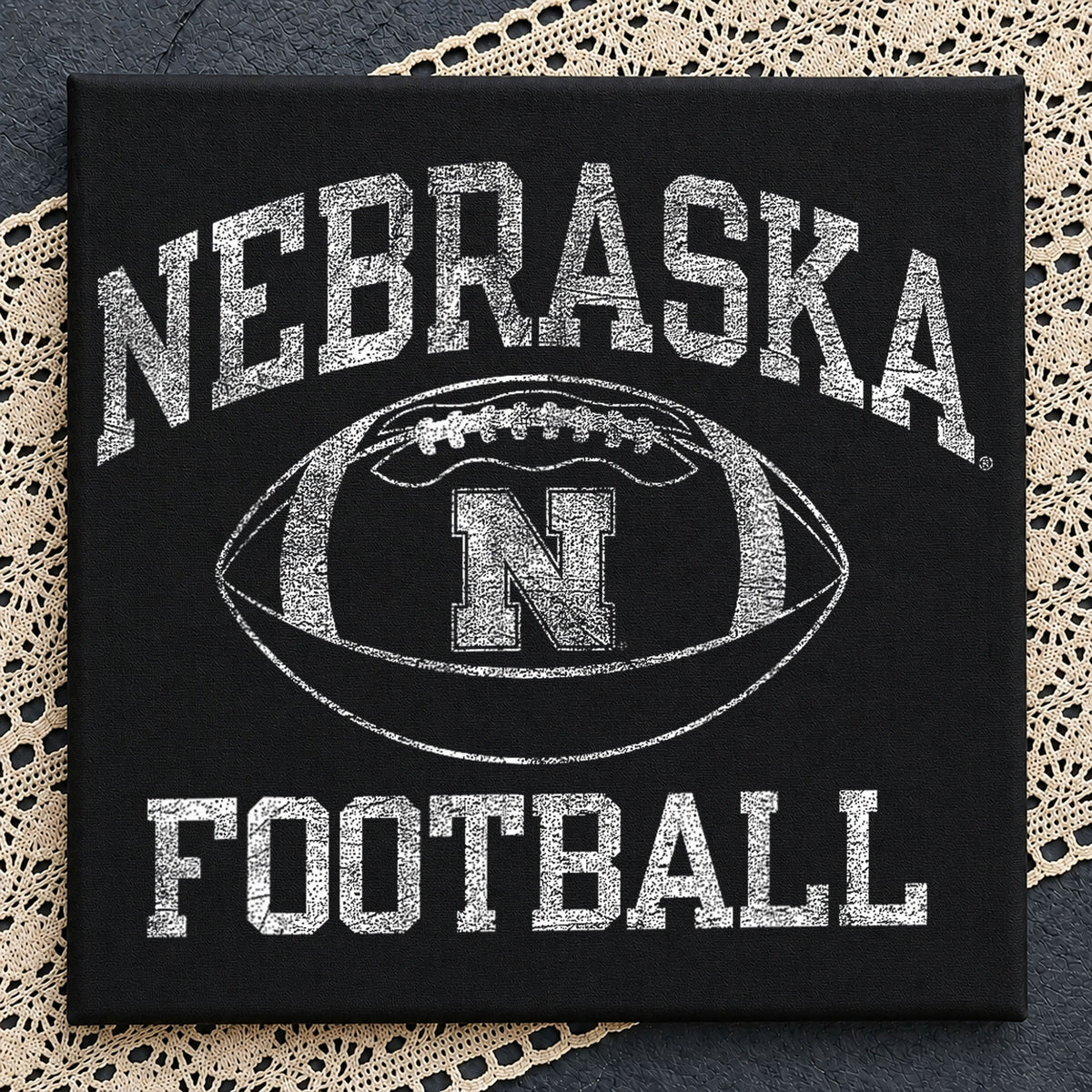 Nebraska Football Distressed Grunge Vintage Sport PNG
