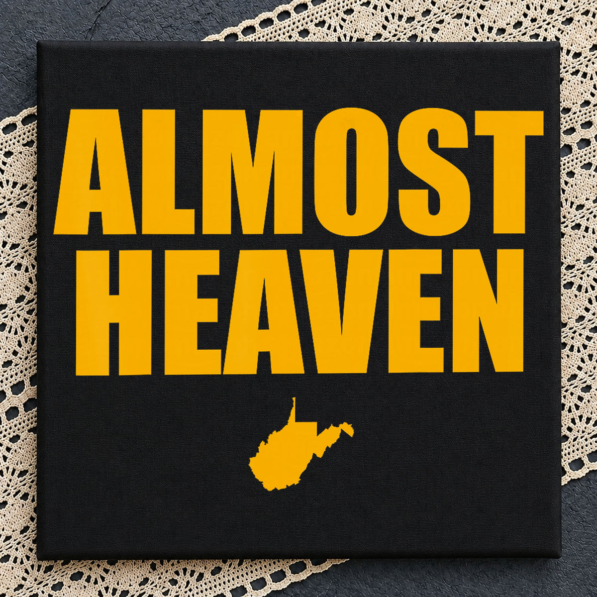 Almost Heaven West Virginia State Craft Clipart PNG