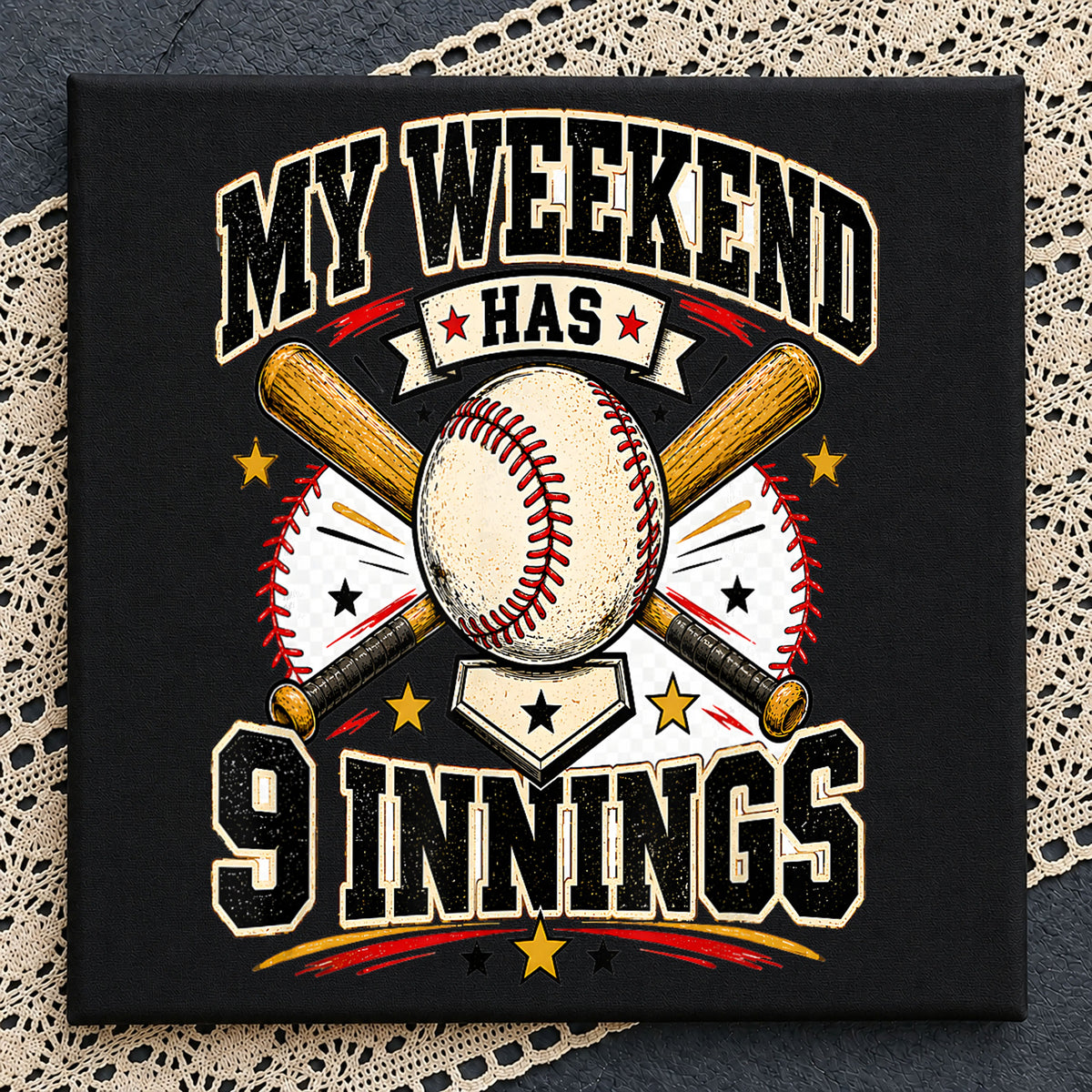 My Weekend Has 9 Innings Baseball Quote Clipart PNG