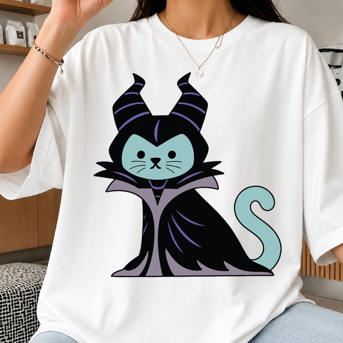 Maleficent Cat SVG, Cute Villain Kitty Cricut Cut File