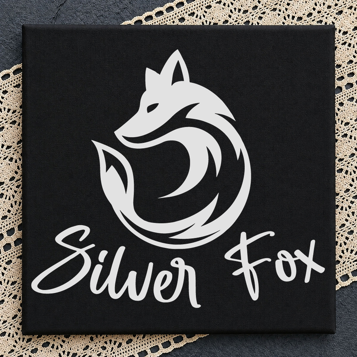 Silver Fox SVG, Minimalist Animal Vinyl Clipart
