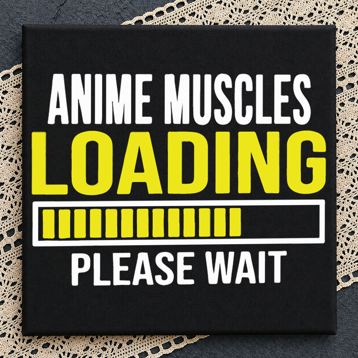 Anime Muscles Loading Please Wait Gym Workout Tee SVG