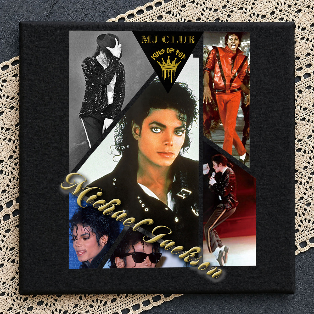 Michael Jackson King Of Pop MJ Club Collage PNG