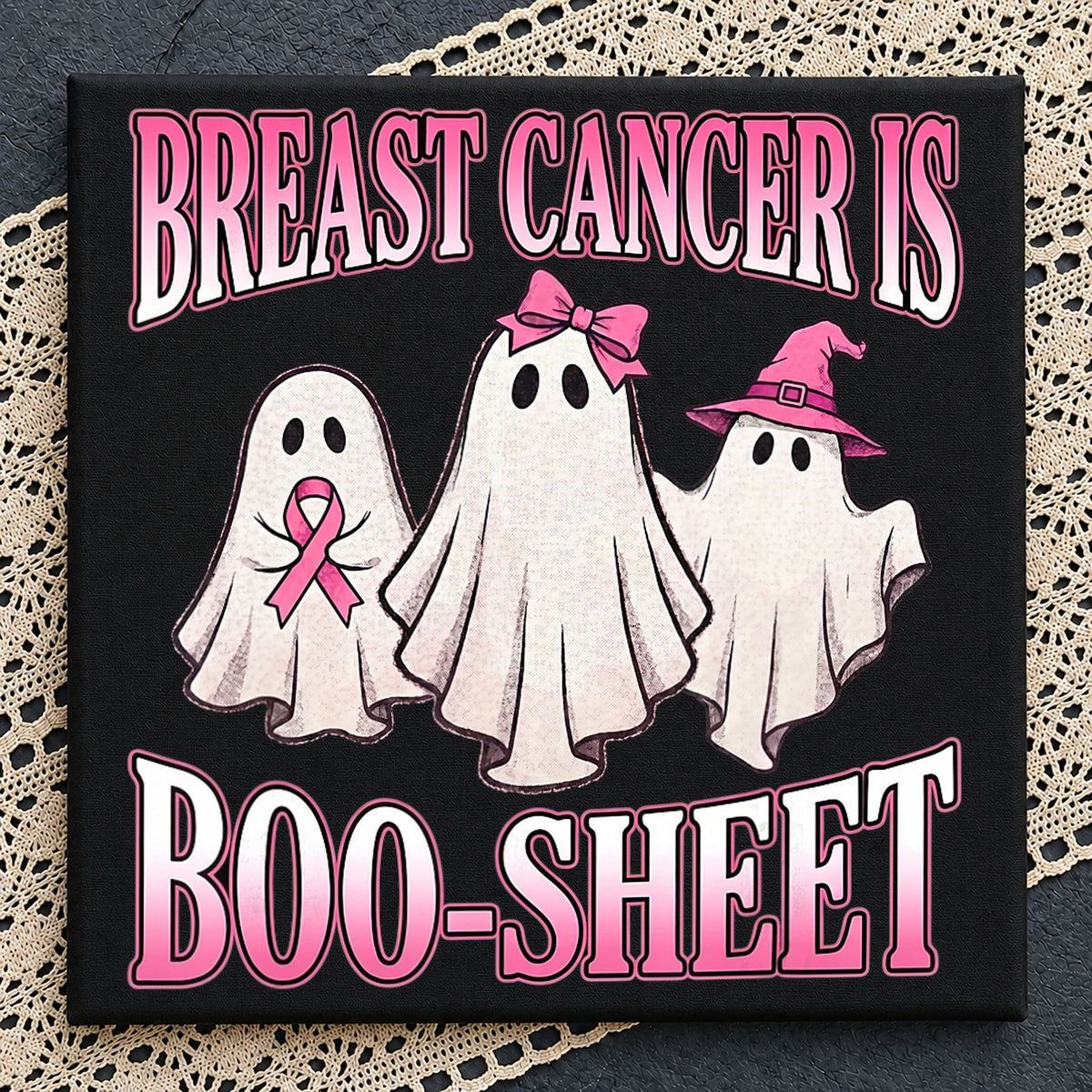 Breast Cancer Is Boo-Sheet Ghost Halloween PNG