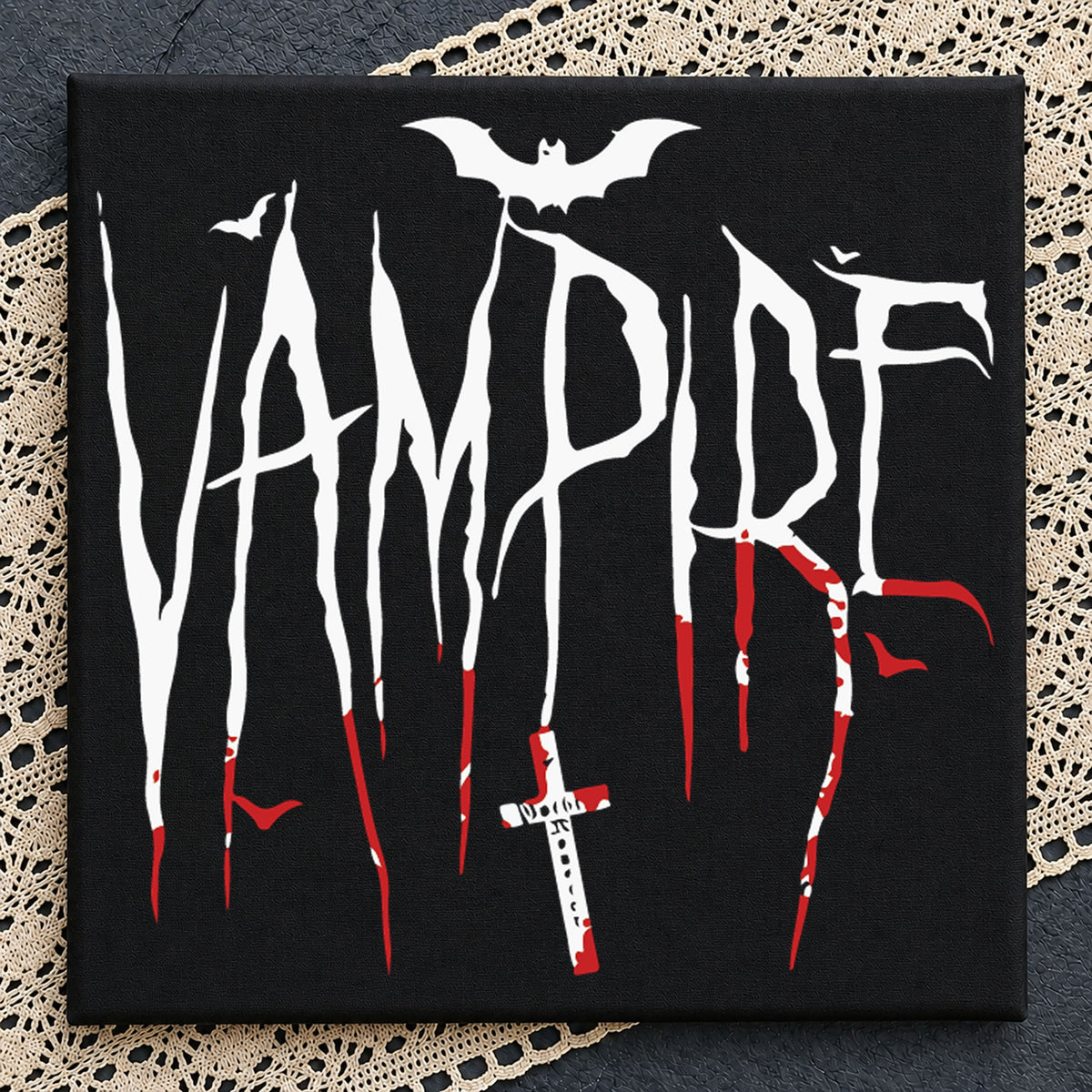 Vampire Halloween SVG, Spooky Bat Horror Cricut Clipart