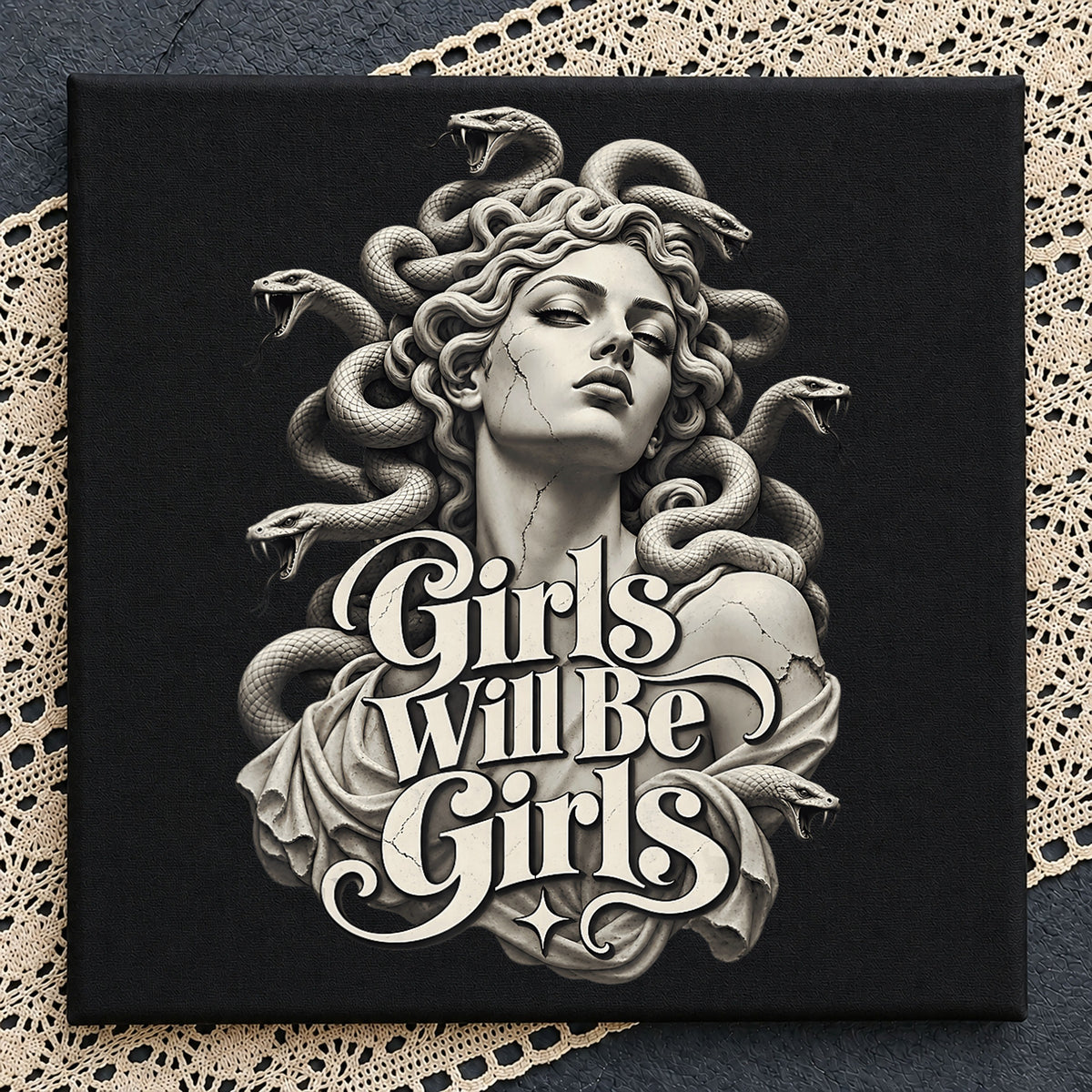 Girls Will Be Girls Medusa Snake Hair Goddess PNG