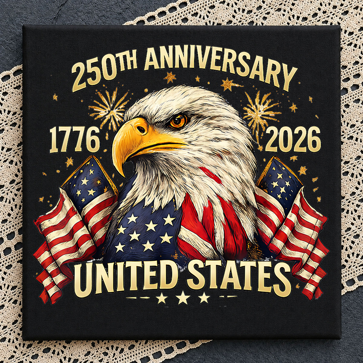USA 250th Anniversary Bald Eagle 1776 2026 PNG