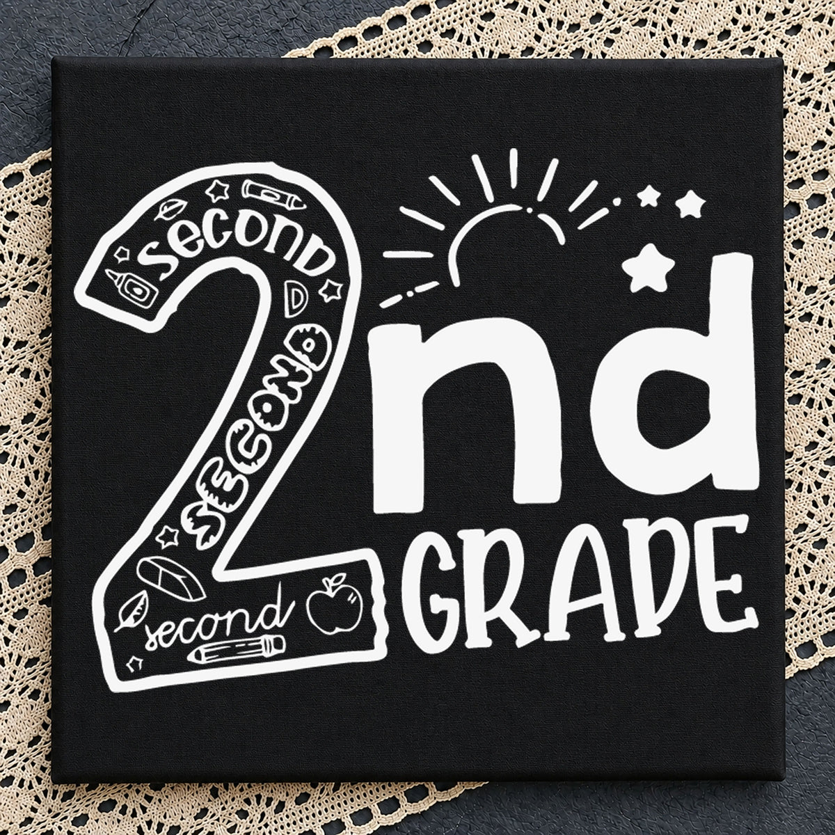 2nd Grade School SVG, Second Grade Cricut Cut File