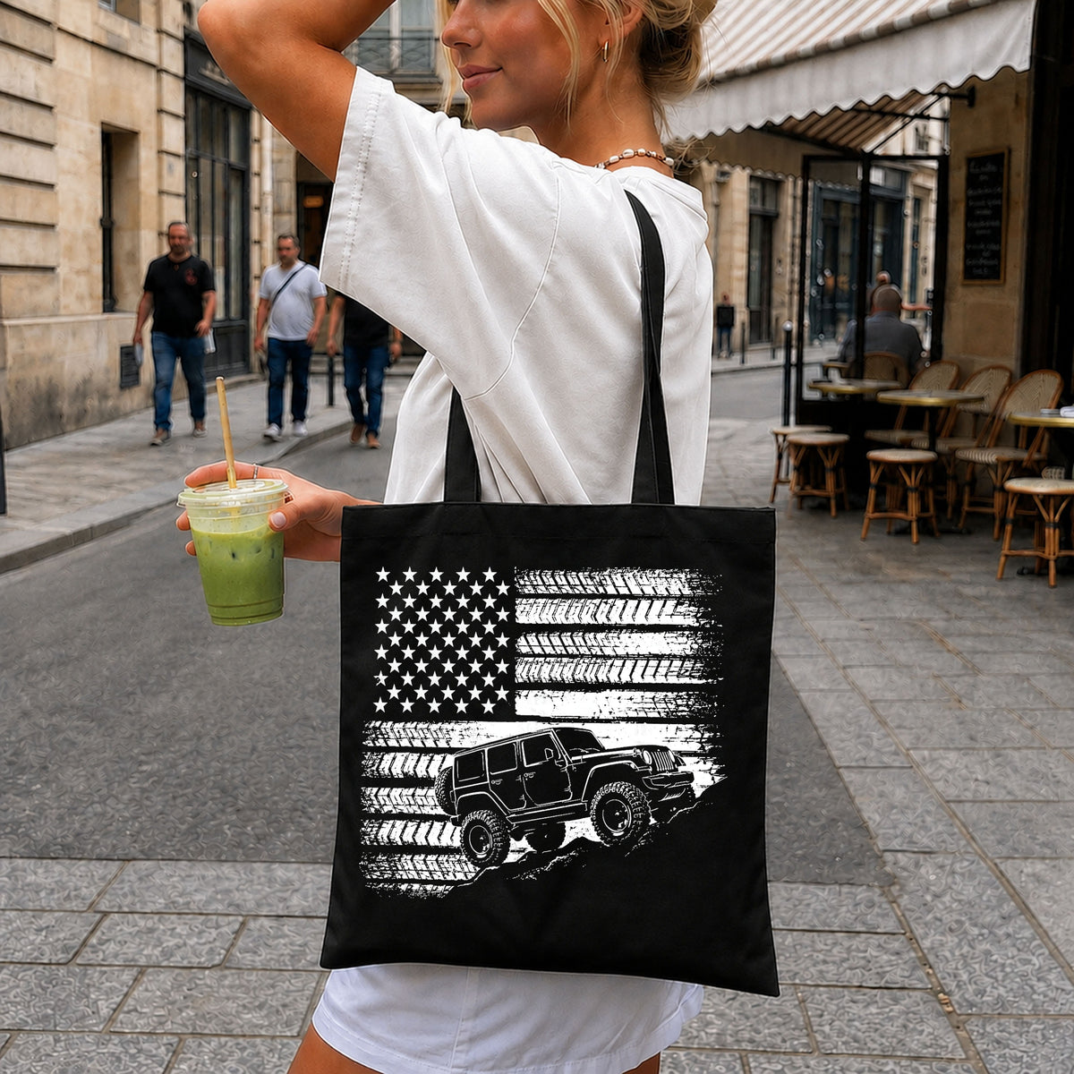Distressed Flag Jeep PNG, American Off Road Truck PNG, 4x4 Patriotic PNG