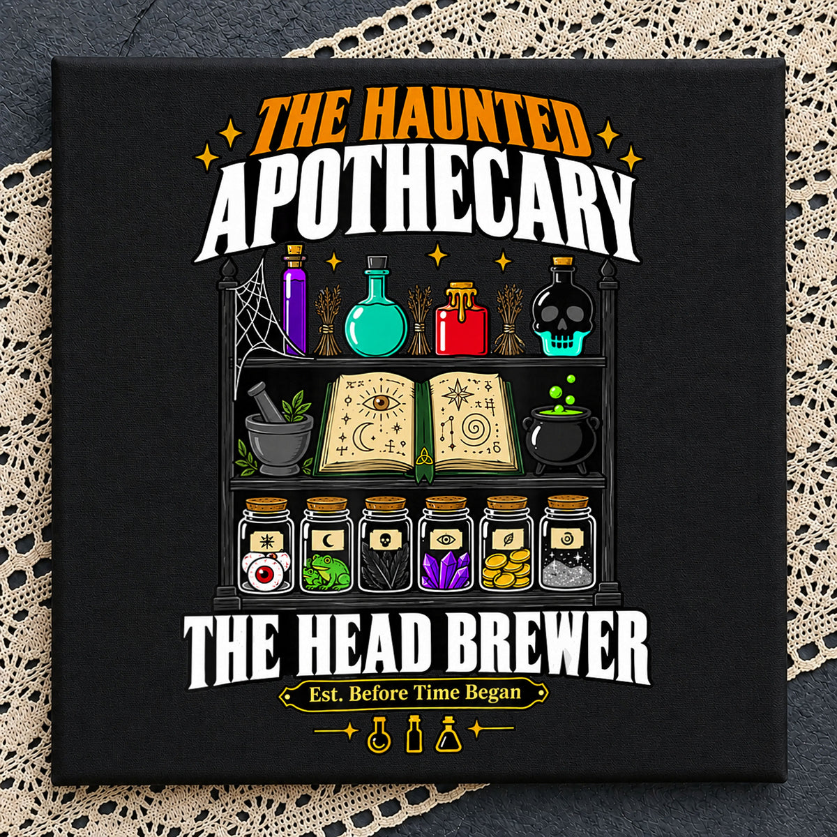 The Haunted Apothecary Head Brewer Halloween PNG