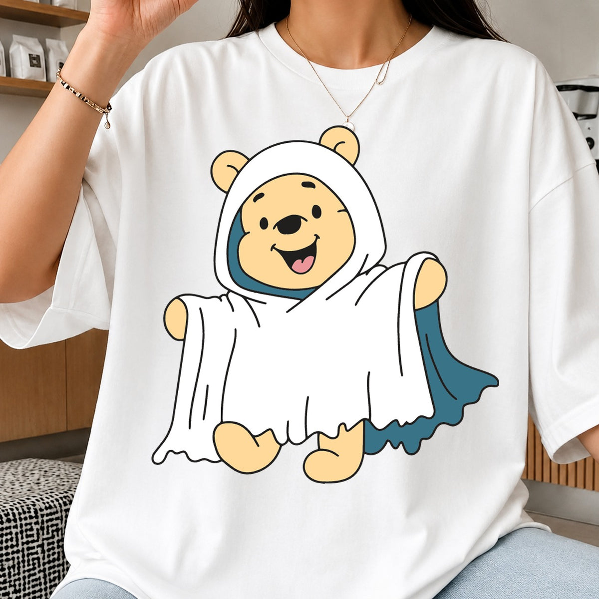 Winnie The Pooh Ghost Halloween Cricut Clipart SVG