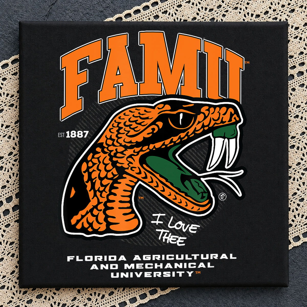 FAMU Rattlers I Love Thee Mascot Snake College PNG