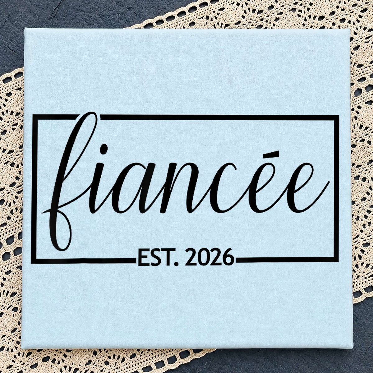 Fiancee Est 2026 Engagement PNG, Bride To Be Script, Wedding PNG