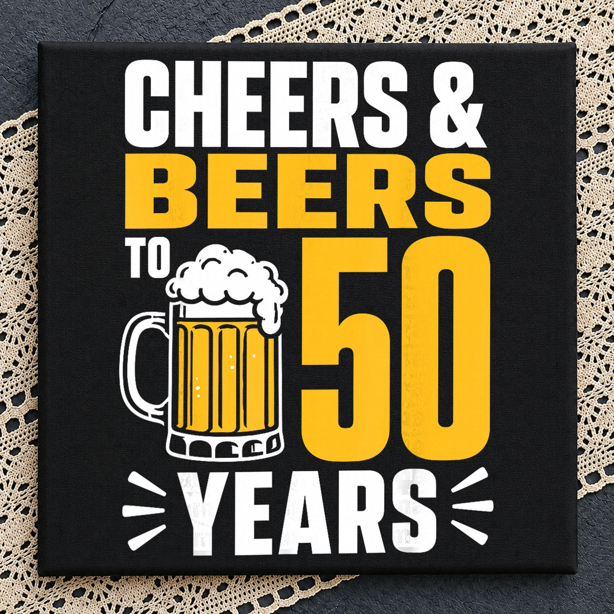 Cheers And Beers To 50 Years Birthday Drinking PNG