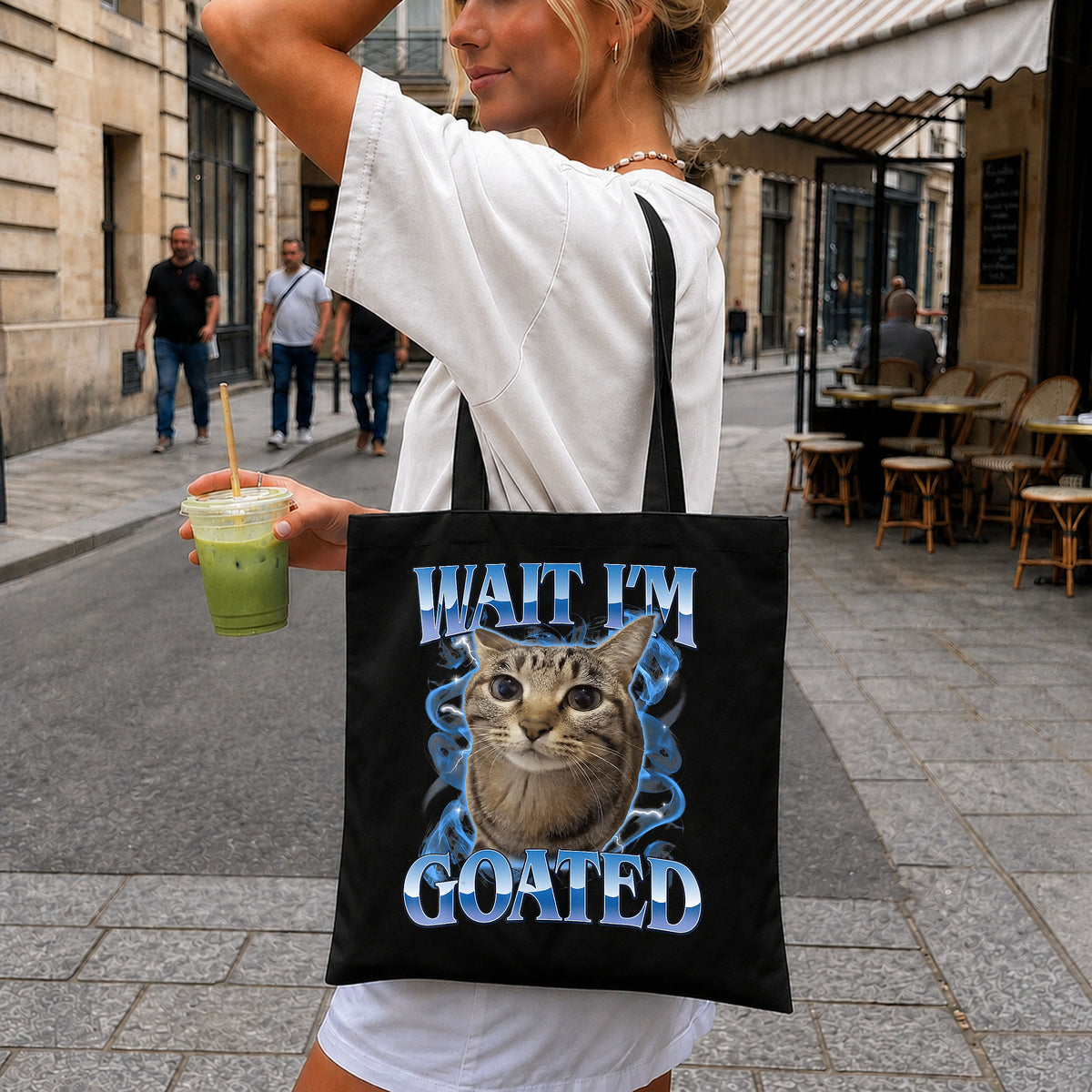 Wait Im Goated Funny Cat Meme PNG, Cat Shirt PNG, Meme PNG