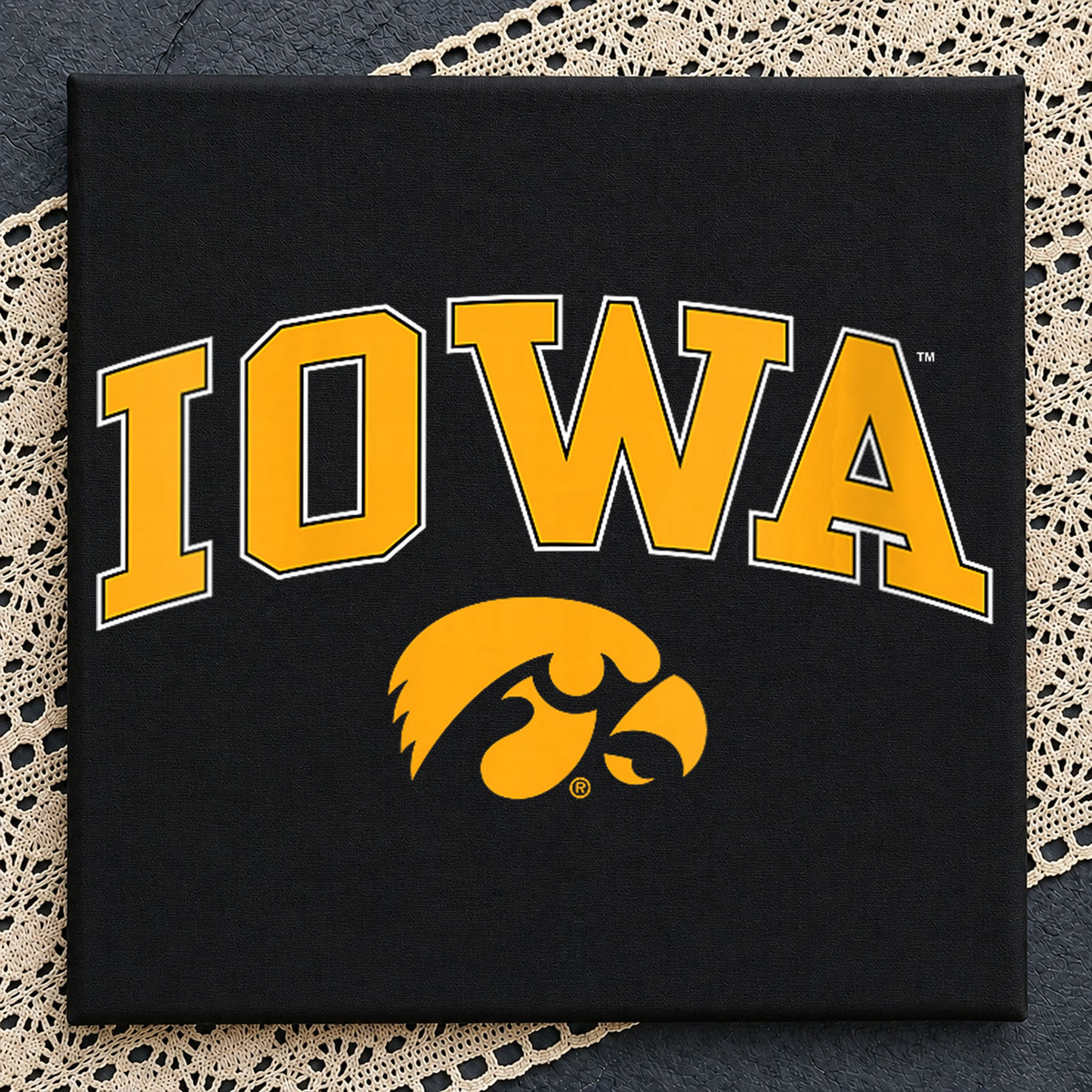 Iowa Hawkeyes Arch Logo Football Team Spirit PNG