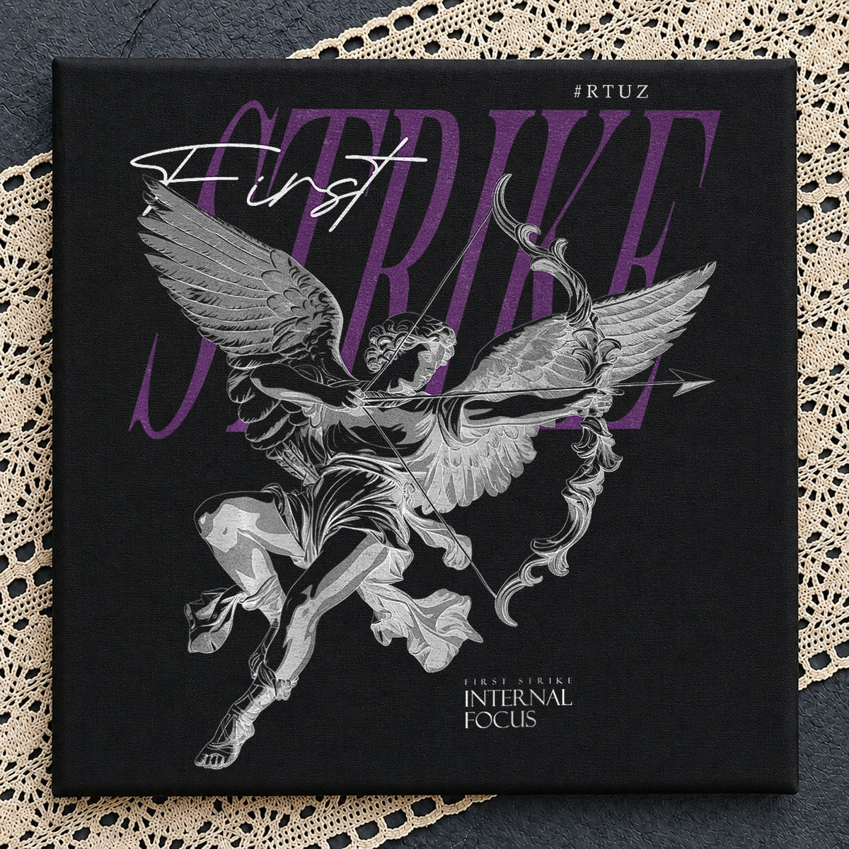 First Strike Winged Angel Archer Mythology Graphic PNG