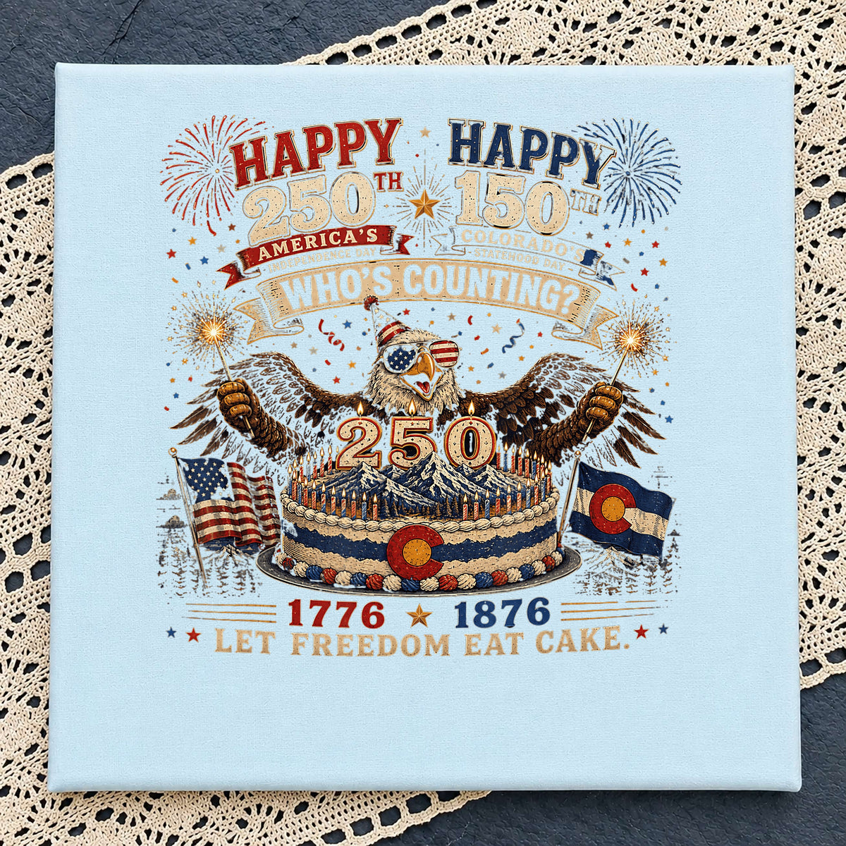 America 250th Birthday Eagle PNG, 4th Of July PNG, Colorado PNG