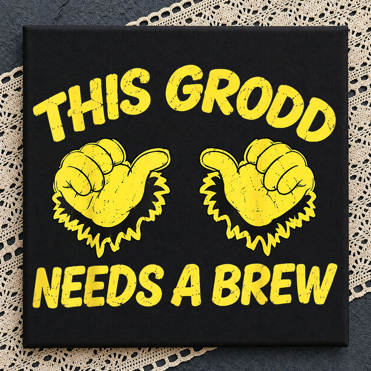 This Grodd Needs A Brew Funny Beer Drinking PNG