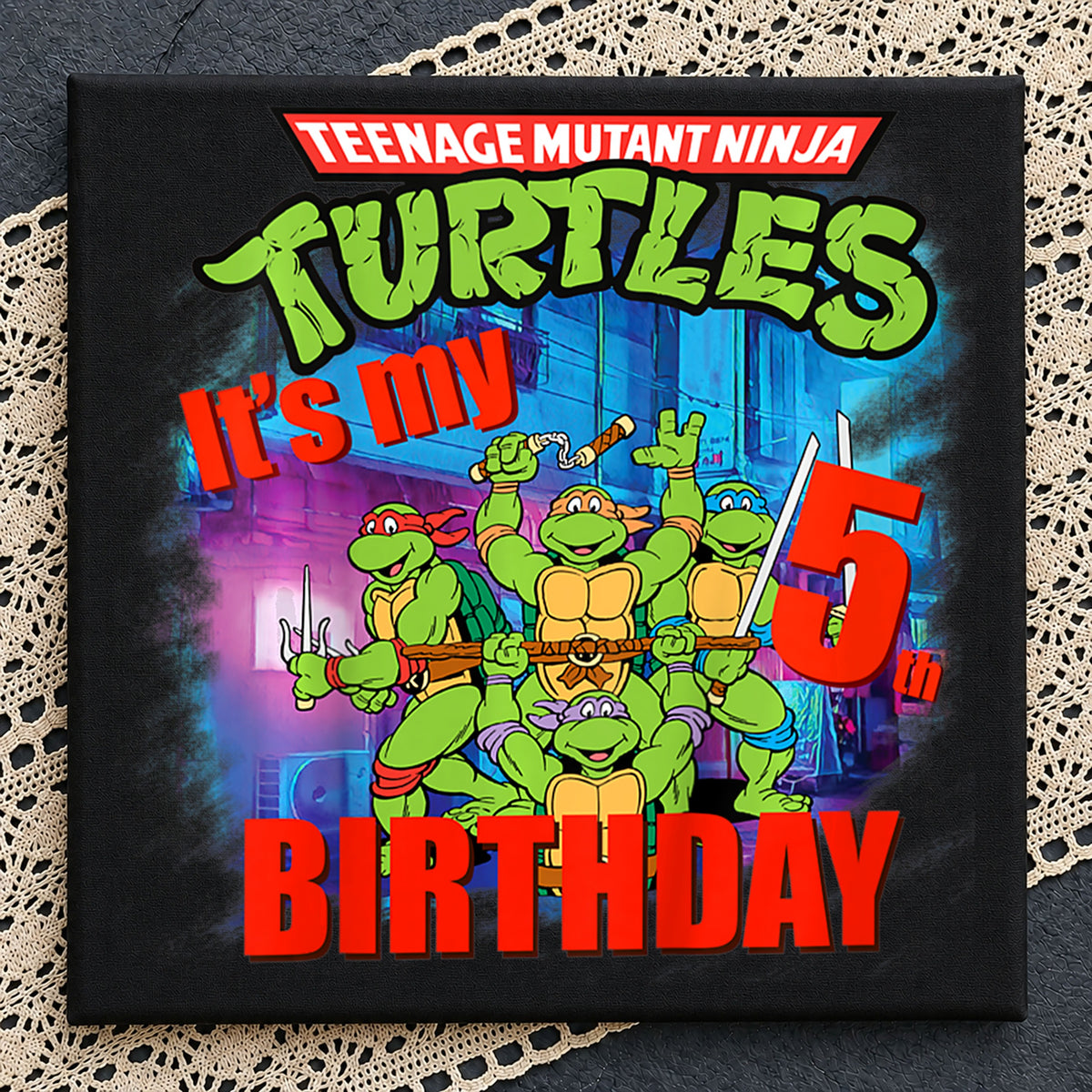 Teenage Mutant Ninja Turtles It's My 5th Birthday PNG