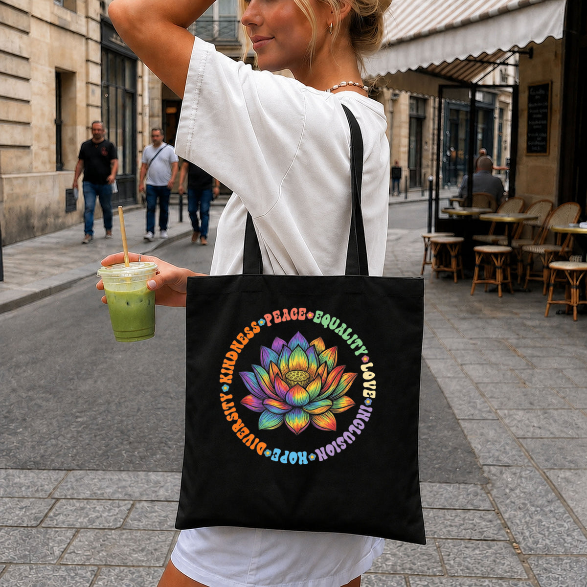 Rainbow Lotus Flower Peace Equality PNG, Kindness PNG, Pride PNG