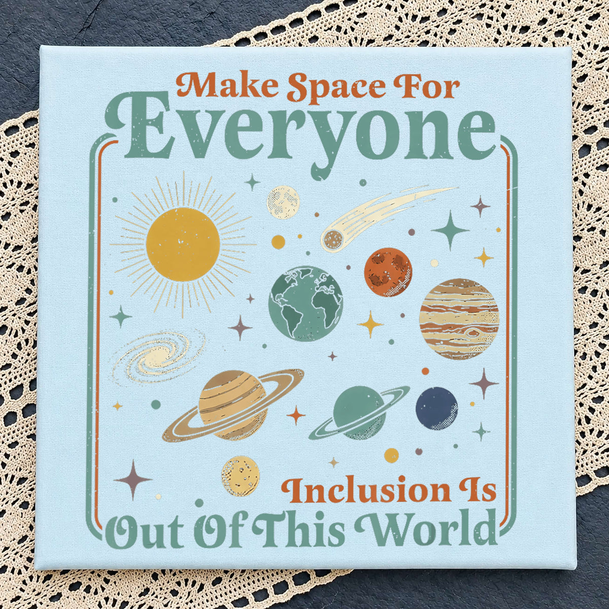 Make Space For Everyone Inclusion PNG, Space Planets Quote, PNG