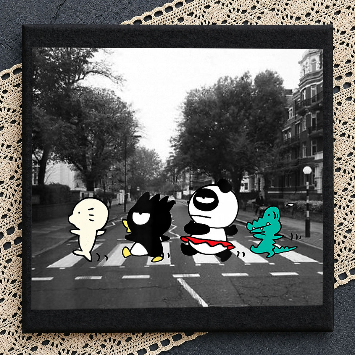 Sanrio Characters Abbey Road Crosswalk Parody SVG