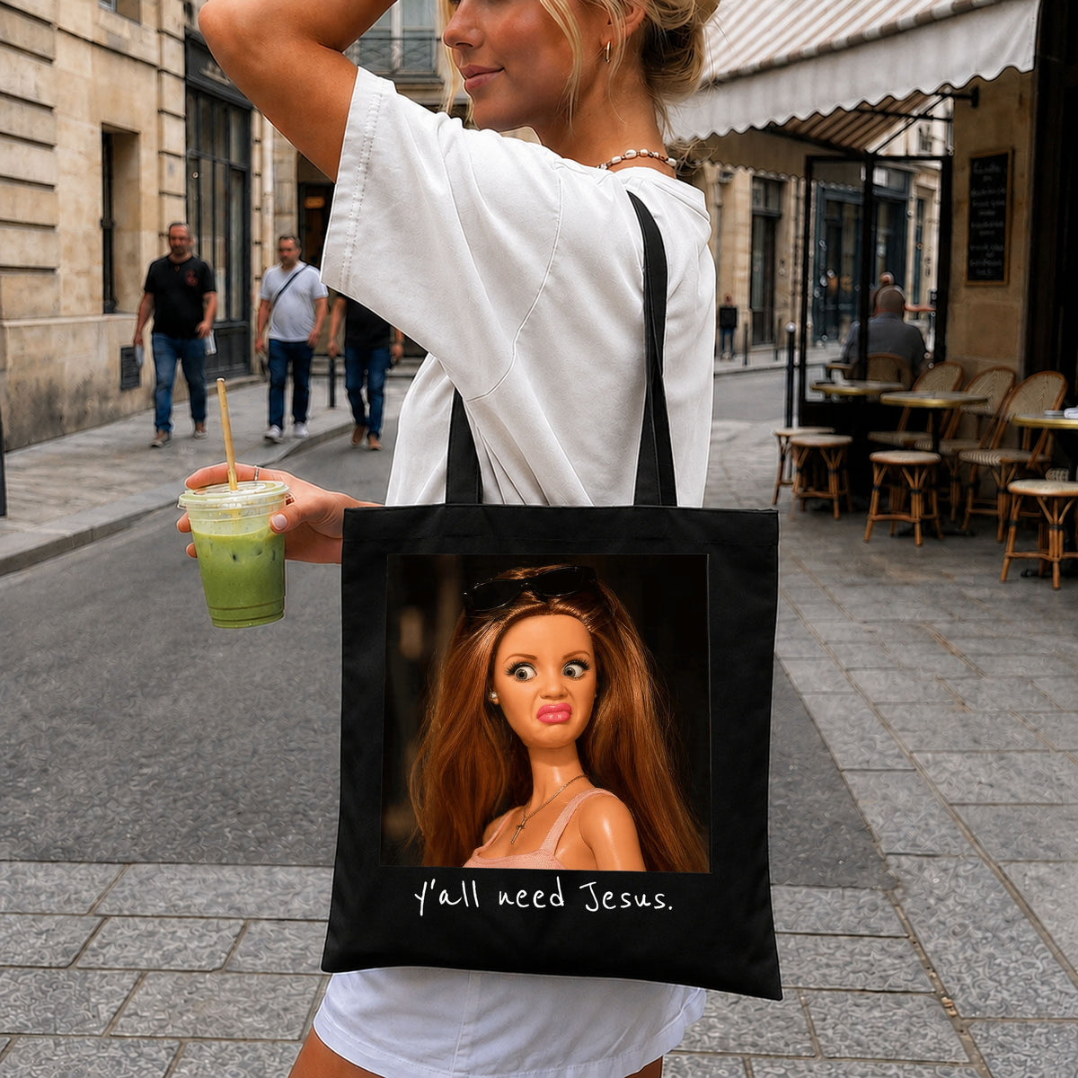 Yall Need Jesus Doll PNG, Funny Meme Clipart, Sarcastic Humor PNG