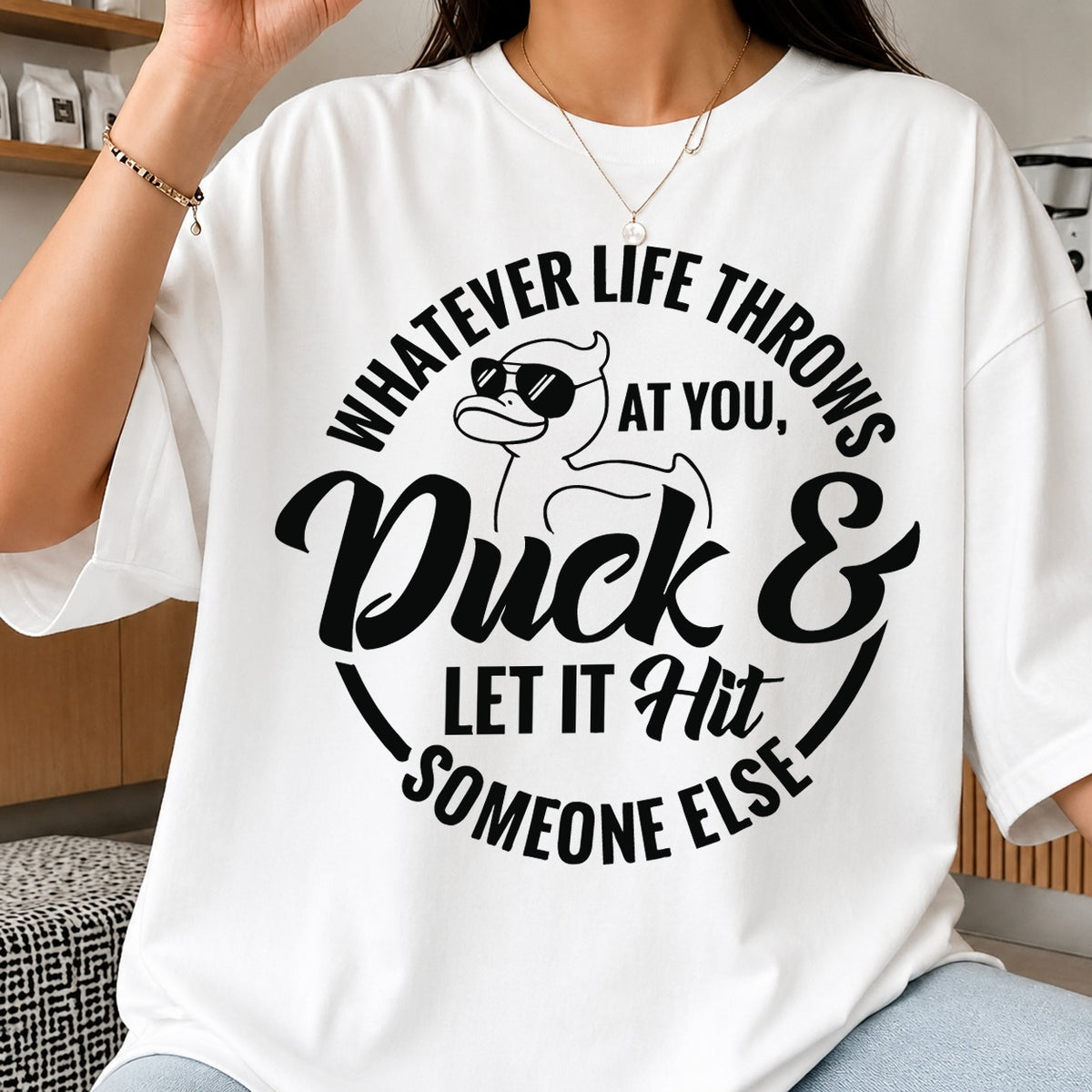 Whatever Life Throws At You Duck Let It Hit, Cool Duck Sunglasses File