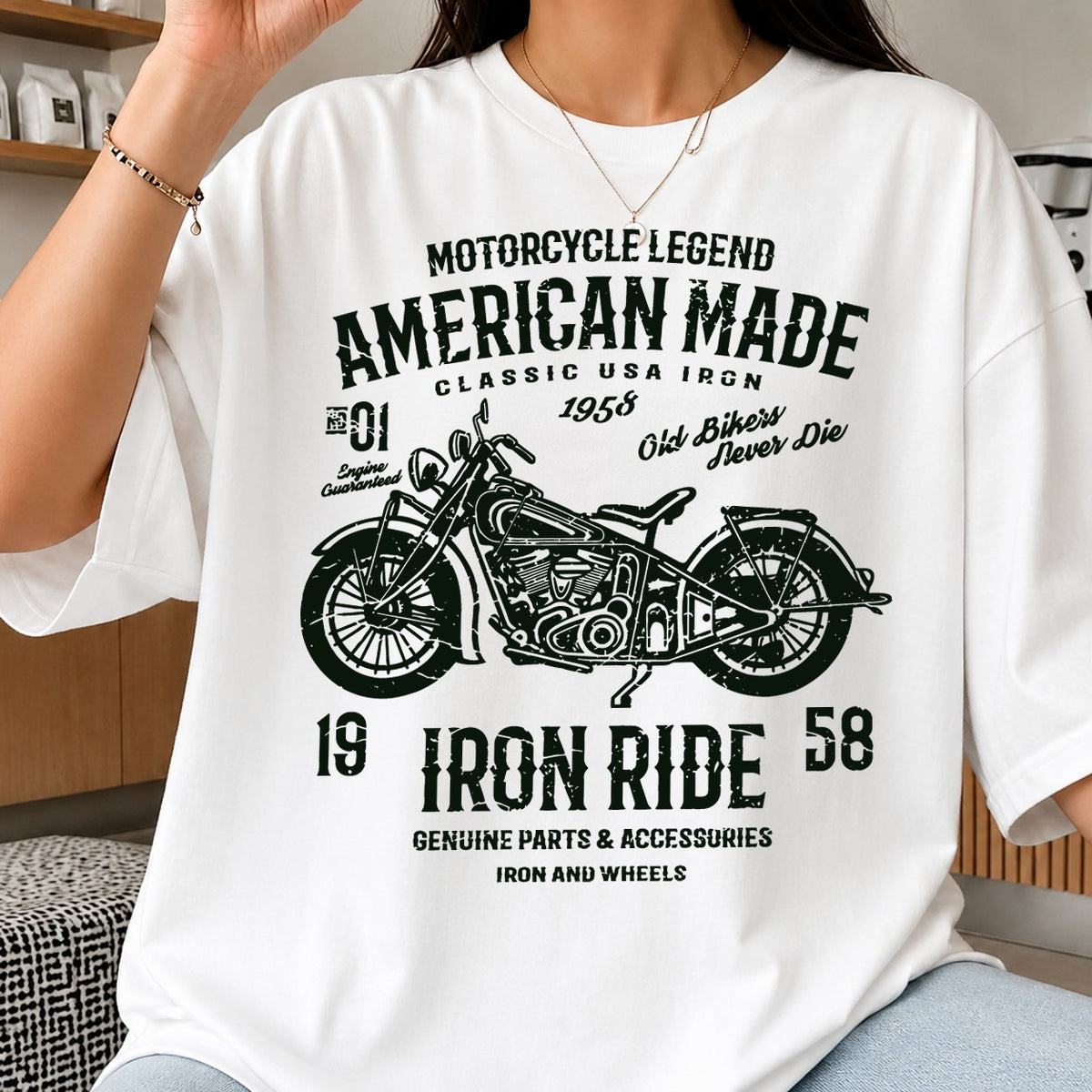 Motorcycle Legend American Made SVG, Craft File Design v4