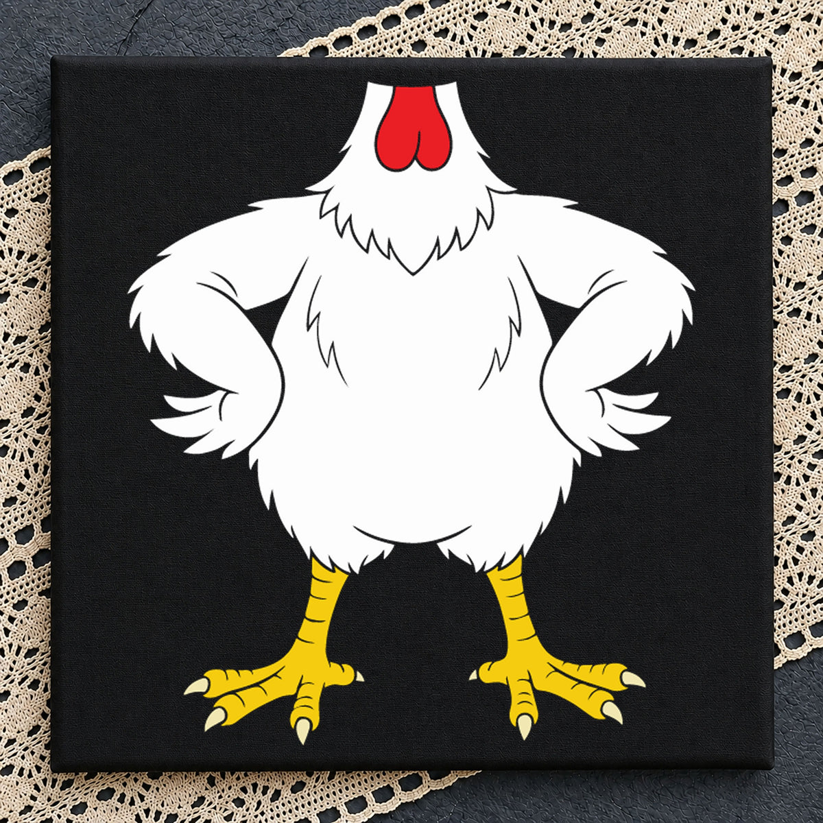 Funny Chicken Hands On Hips Sassy Farm Bird PNG