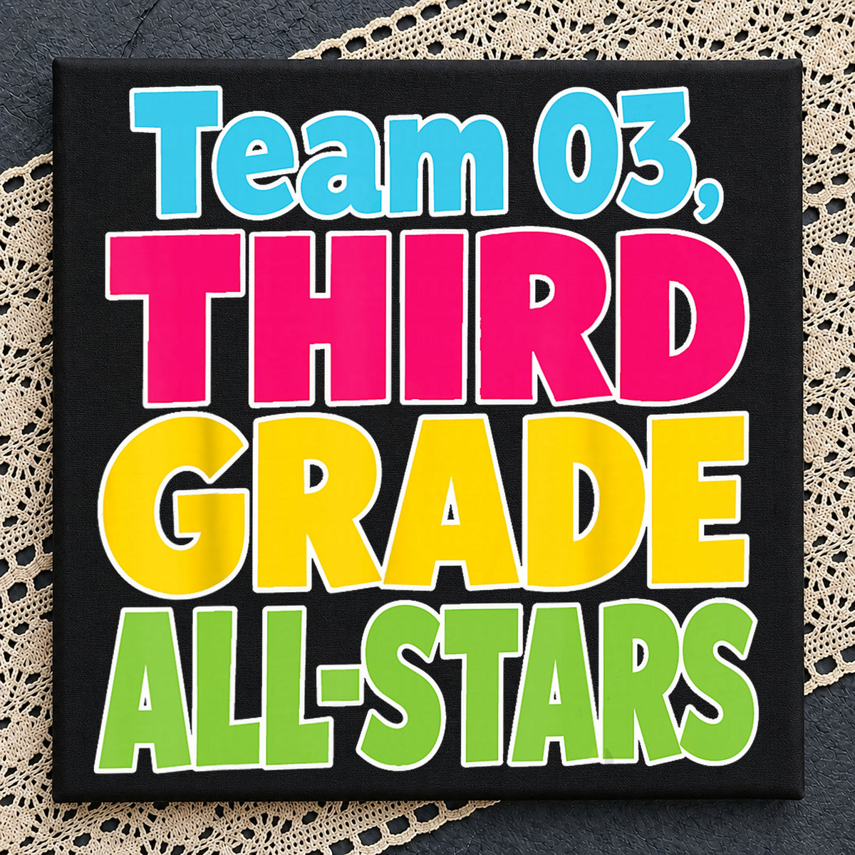 Team 03 Third Grade All-Stars SVG, Craft File Design v31